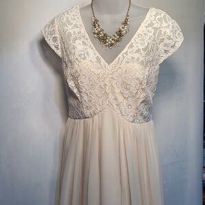 Coast Mandy Floral Lace & Silk Dress Special Occasion Size 8